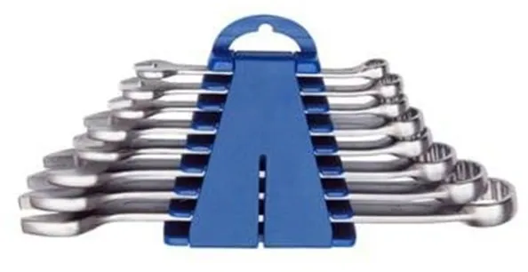 VAERK Ring-gaffelnøglesæt 8 dele i holder 8-22 mm